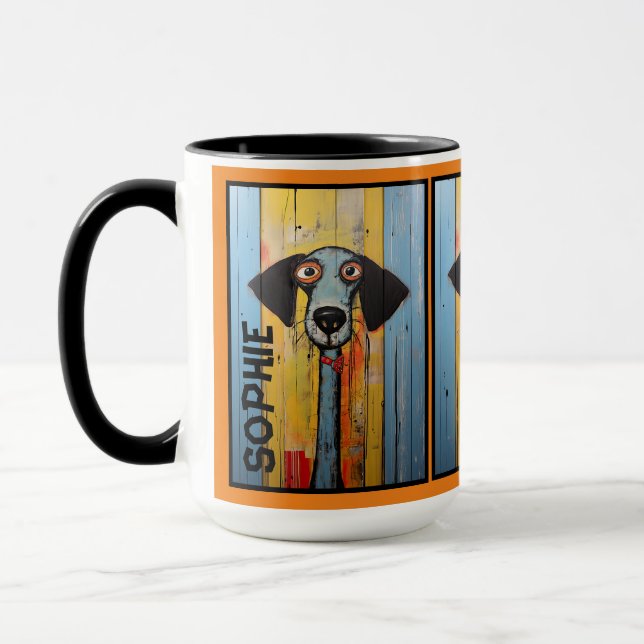 Caneca abstrato 9 - Mug personalizado (Esquerda)