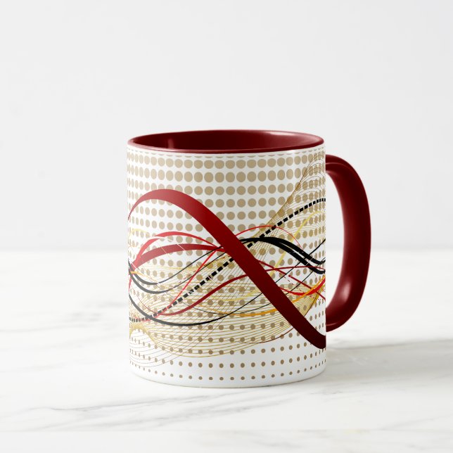 Caneca Abstrato Art 33A Mug (Frente Esquerda)