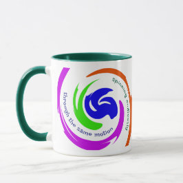 Caneca Abstrato-Arte vibrante motivacional personalizada