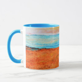 Caneca Abstrato Beach Orange Art