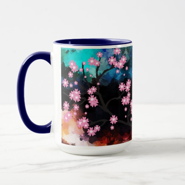Caneca Abstrato Cherry Blossom (Esquerda)