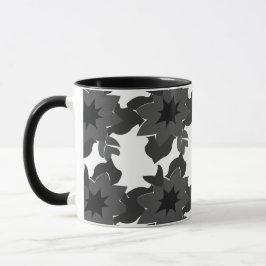 Caneca Abstrato Cinza preto