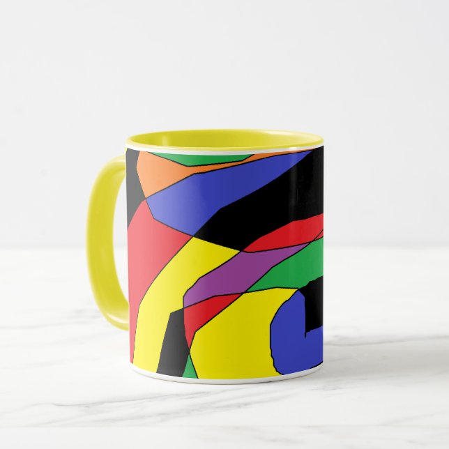 Caneca Abstrato Coffee Mug (Frente Esquerda)