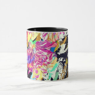 Caneca Abstrato (cor-de-rosa)
