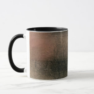 Caneca Abstrato cor-de-rosa preto-Dourado moderno