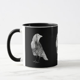 Caneca Abstrato Crow Art