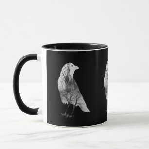 Caneca Abstrato Crow Art