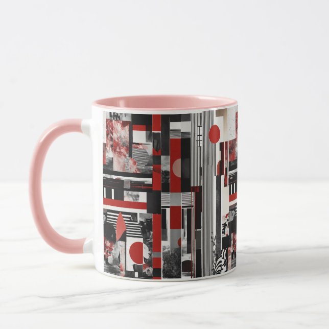 Caneca Abstrato da faculdade design. (Esquerda)