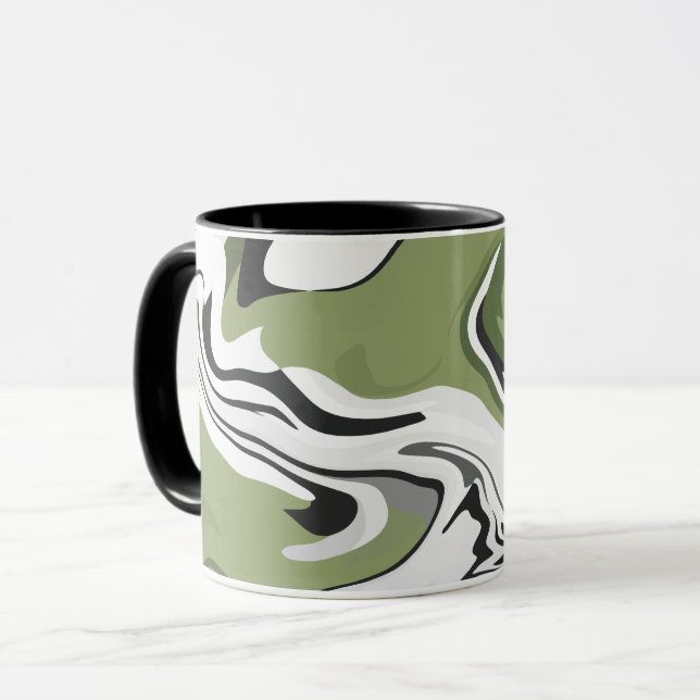 Caneca Abstrato da Natureza (Frente Esquerda)