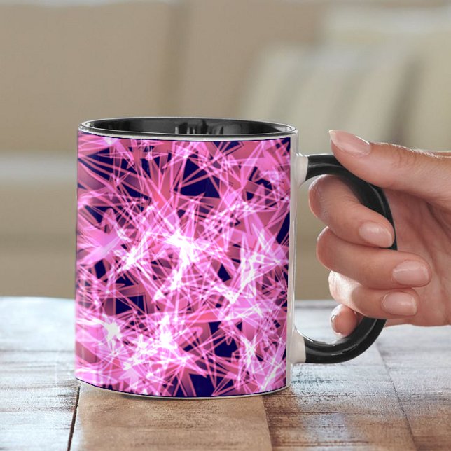 Caneca Abstrato de Art Mug Rosa (Criador carregado)