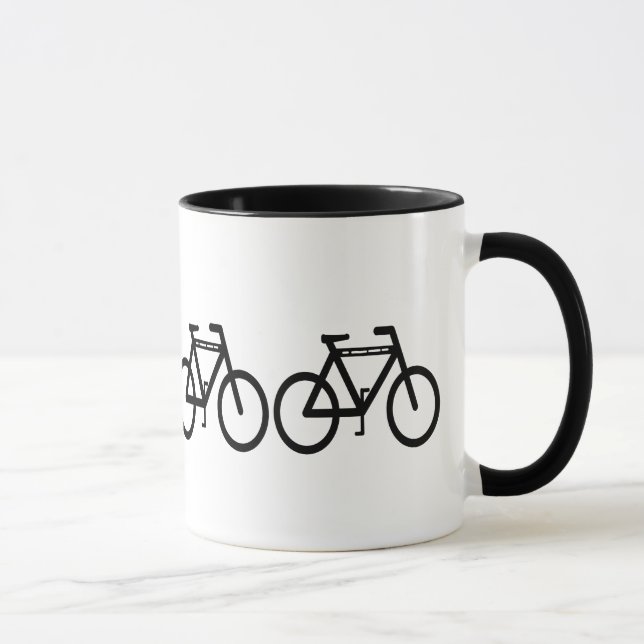 Caneca Abstrato de bicicleta (Direita)