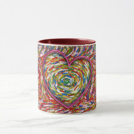 Caneca Abstrato de Coração Sprinkles Love Mug