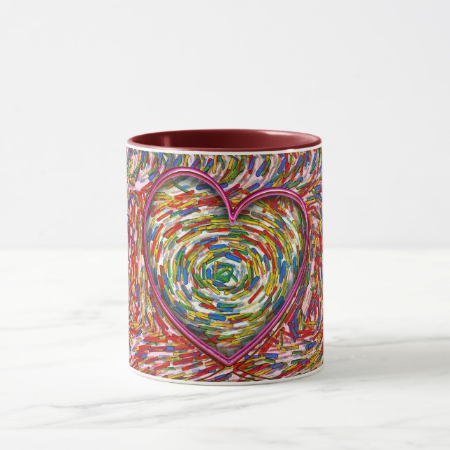 Caneca Abstrato de Coração Sprinkles Love Mug (Centro)