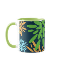 Abstrato de Flores de Fogo Coloridas