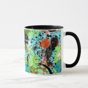 Caneca Abstrato de Luta comida