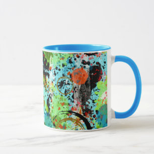 Caneca Abstrato de Luta comida