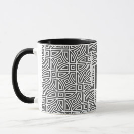 Caneca Abstrato de monograma personalizado