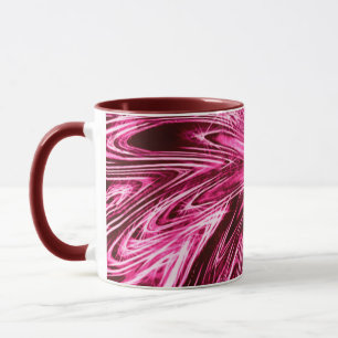 Caneca Abstrato de Mug Flor Roxo