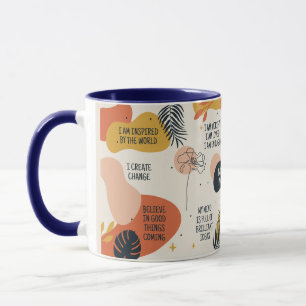 CANECA ABSTRATO DE QUOTAS MOTIVACIONAIS PERSONALIZADAS