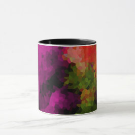 Caneca Abstrato, elegante, mosaico, padrão de mosaico, cr