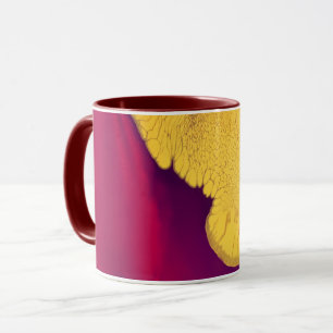 Caneca Abstrato Embrulho Dourado