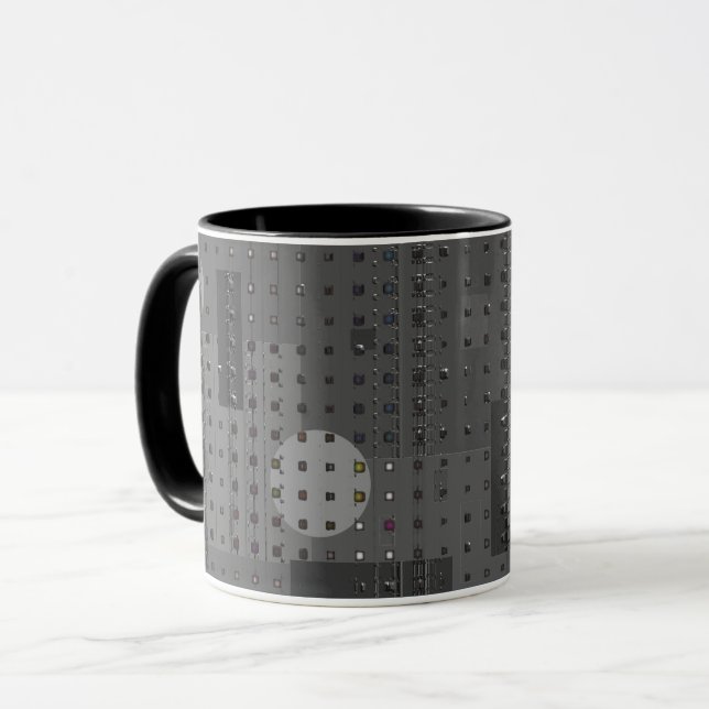 Caneca Abstrato Escuro (Frente Esquerda)