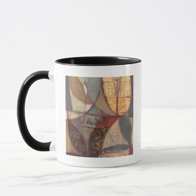 Caneca Abstrato Floral Leaf Painting de Norman Wyatt (Esquerda)