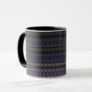 Caneca Abstrato folk africano ethno tradicional nativo tr
