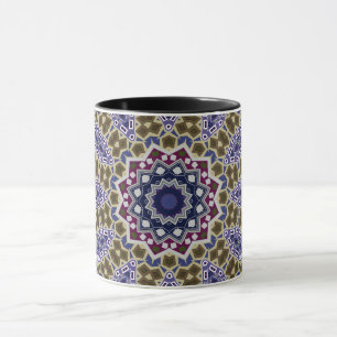 Caneca Abstrato folk mandala etno tradicional