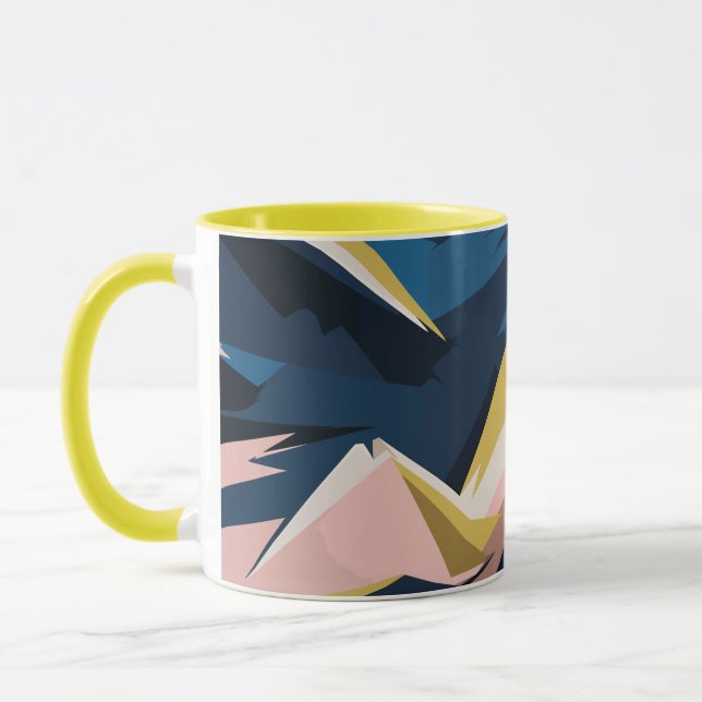 Caneca Abstrato Geométrico Dinâmico (Esquerda)