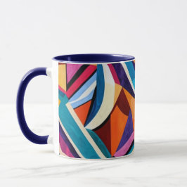 Caneca Abstrato geométrico trabalho de arte 1223 - Mug