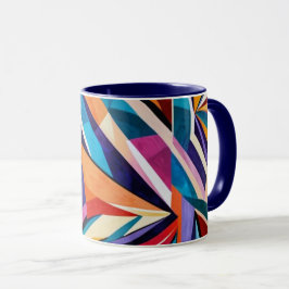Caneca Abstrato geométrico trabalho de arte 1223 - Mug