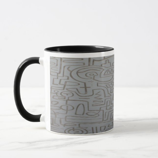 Caneca Abstrato Grafite Mug (Esquerda)