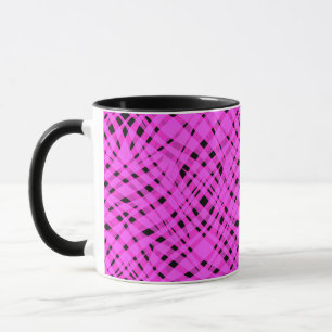 Caneca Abstrato moderna impressão de striped geométrica b