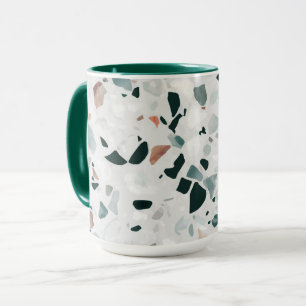 Caneca Abstrato moderno Terrazzo Pattern