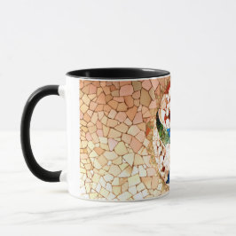 Caneca Abstrato não figurativo mosaico Azulejo Gaudi