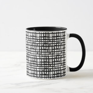 Caneca Abstrato Óptico Cama Cerâmica