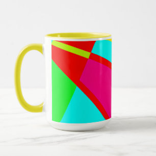 Caneca Abstrato Padrões coloridos