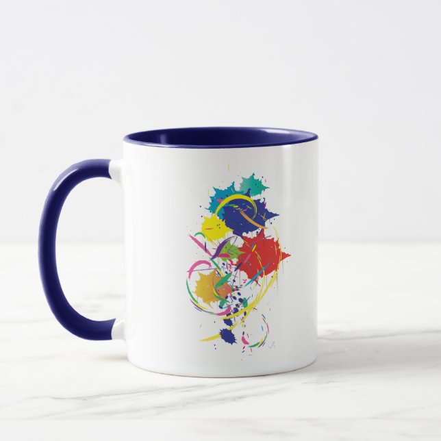 Caneca Abstrato Paint Splatter Art Modern Legal.ai (Esquerda)