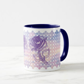 Caneca Abstrato Pastel Rosa