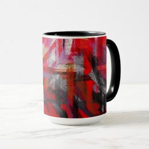 Caneca Abstrato pintura de cores #32