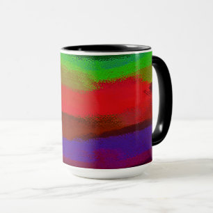 Caneca Abstrato pintura de cores nº 40
