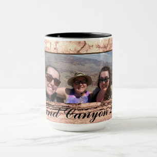 Caneca Abstrato queimado sienna marble granite personaliz