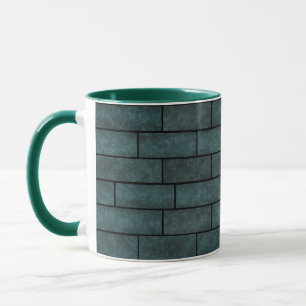 Caneca Abstrato tijolos muralha de pedra impressão de orn