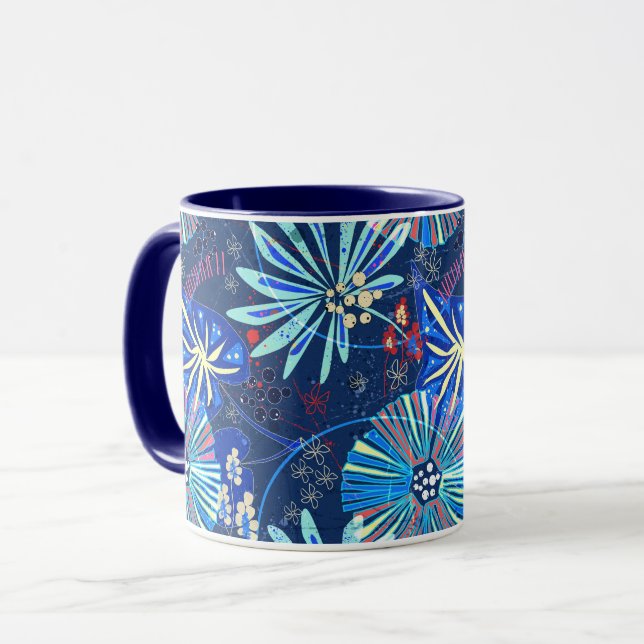 Caneca Abstrato tropical (Frente Esquerda)