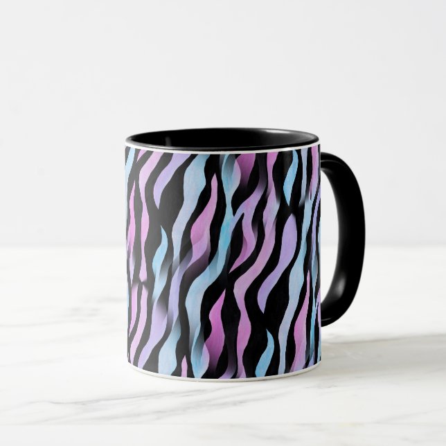 Caneca Abstrato Zebra Stripes Mug (Frente Esquerda)
