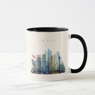 Caneca Abu Dhabi, Emirados Árabes Unidos  Linha telefôn