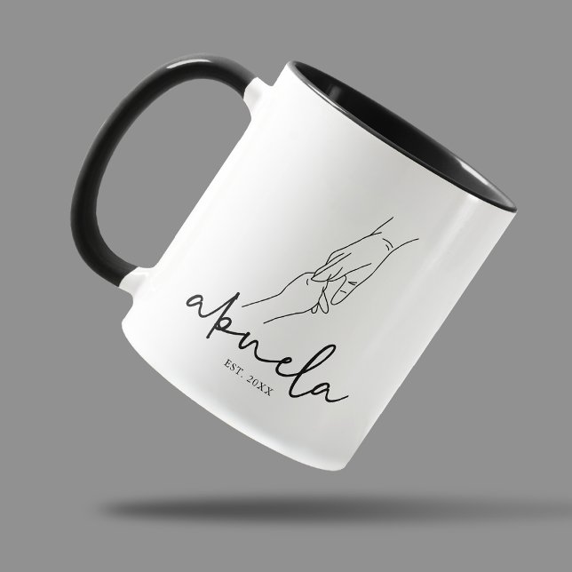 Caneca Abuela Moderna Estabelecida (Criador carregado)