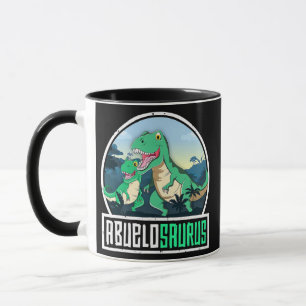 Caneca Abuelosaurus T Rex Dinossauro Saurus Latino Avô