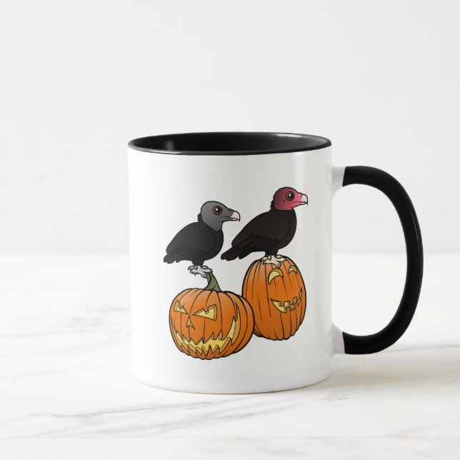 Caneca Abutres celebram o Halloween! (Direita)